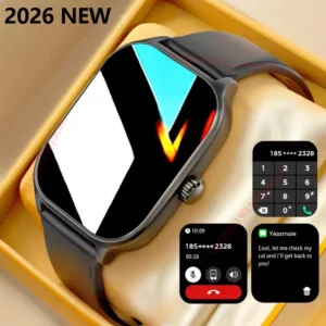 2026 Smart Watch Android IOS Phone 2.01 Inch Color Screen Bluetooth Answer Call Fitness Watches Tracker Smartwatch Women Men New