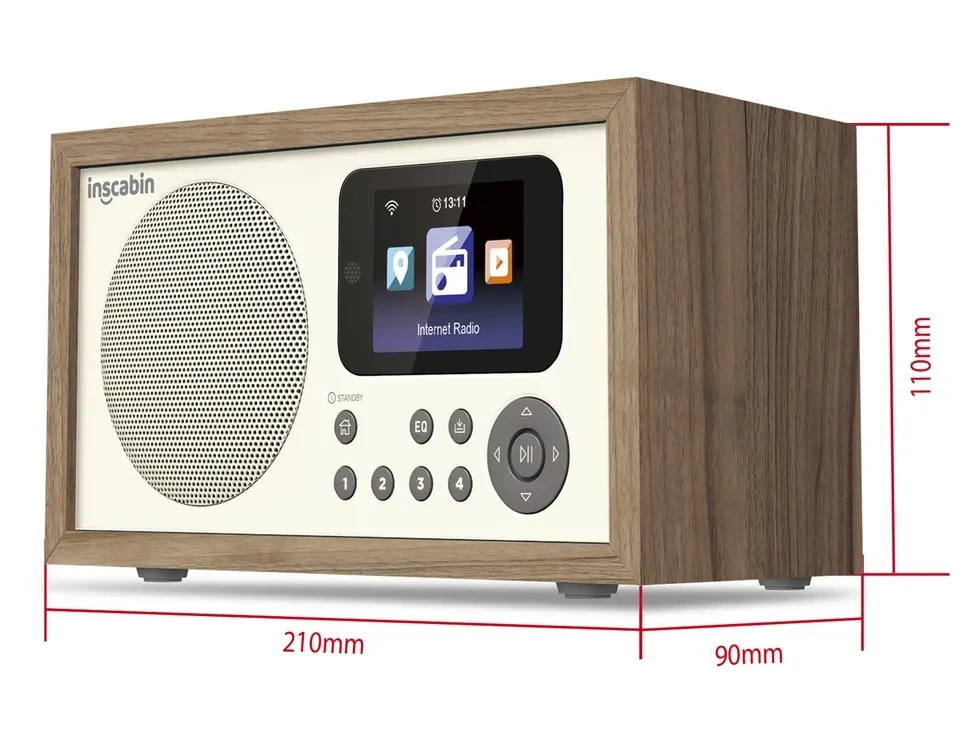 D2/D4 Wifi Internet Digital Radio Built-in Spotify HD Colour Screen Clock Home Multi-purpose Bluetooth Speakers USB Music Player - Image 10
