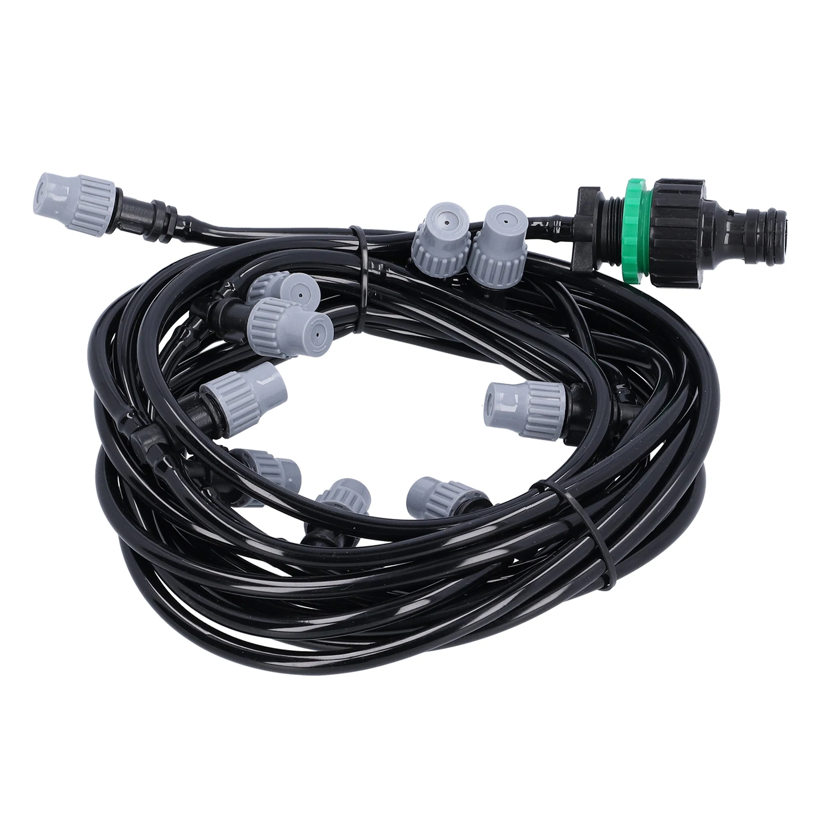 10m 32.8ft 4/7 Irrigation Hose with 10 Misting Sprayer Nozzles Garden Greenhouse Terrace Watering System Irrigation Pipe - Image 7