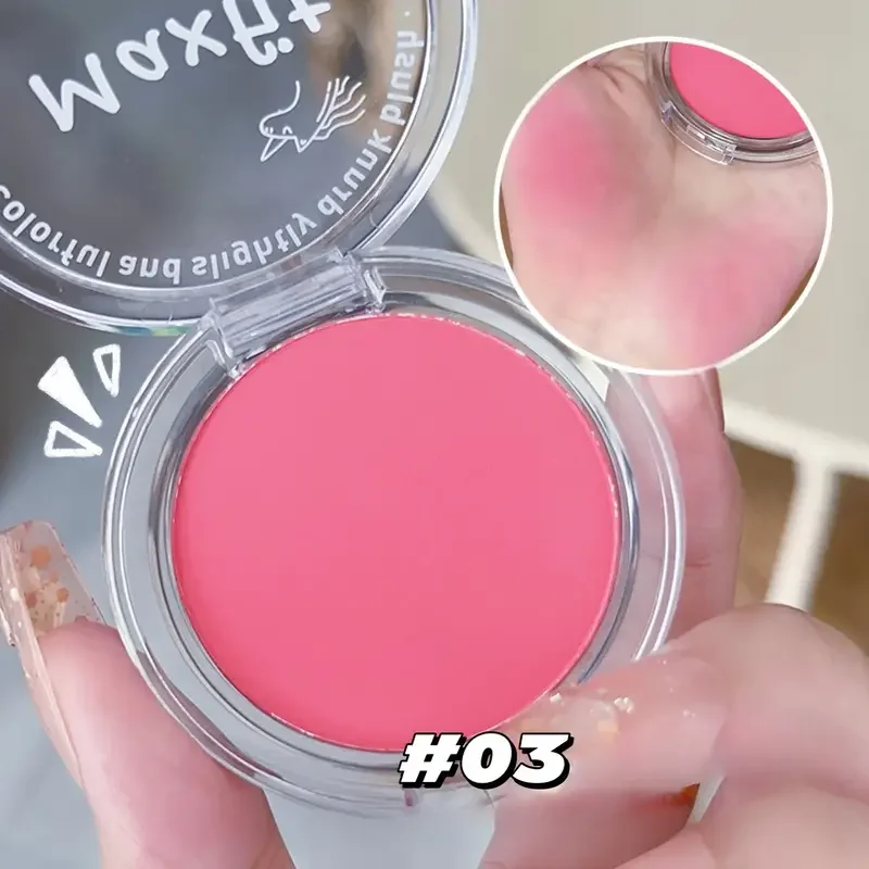 Anti sweat matte powder blusher - natural powder blusher, durable waterproof makeup, create a beautiful look - Image 7