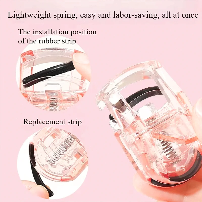 Portable Eyelash Curler with Replacement Pads – Mini Long-Lasting Lash Curler Beauty Tool for Perfect Curl - Image 6