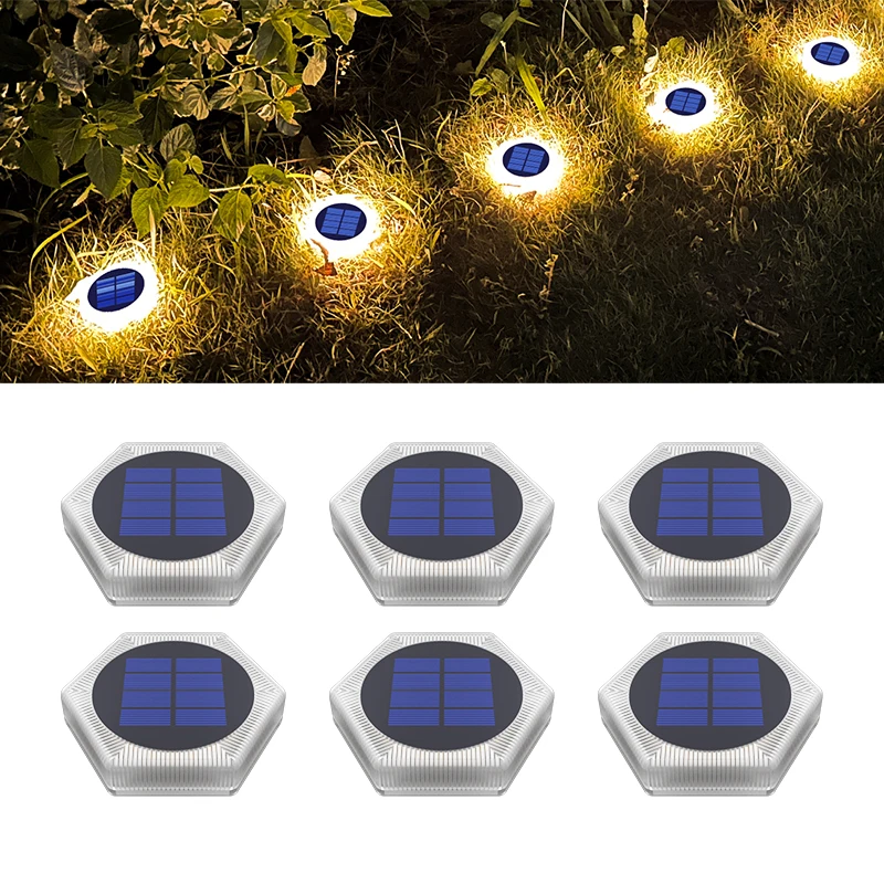 6 Pack Solar Driveway Lights Outdoor IP68 Waterproof Blue Deck Step Lights Solar Stair Lights Stick on Dock Garage Pool Fence - Image 7