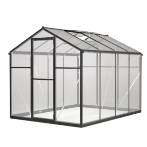 LZBEITEM 6x8 ft Polycarbonate Greenhouse for Outdoor Upgraded Heavy Duty Aluminum Frame Walk-in Green House Garden