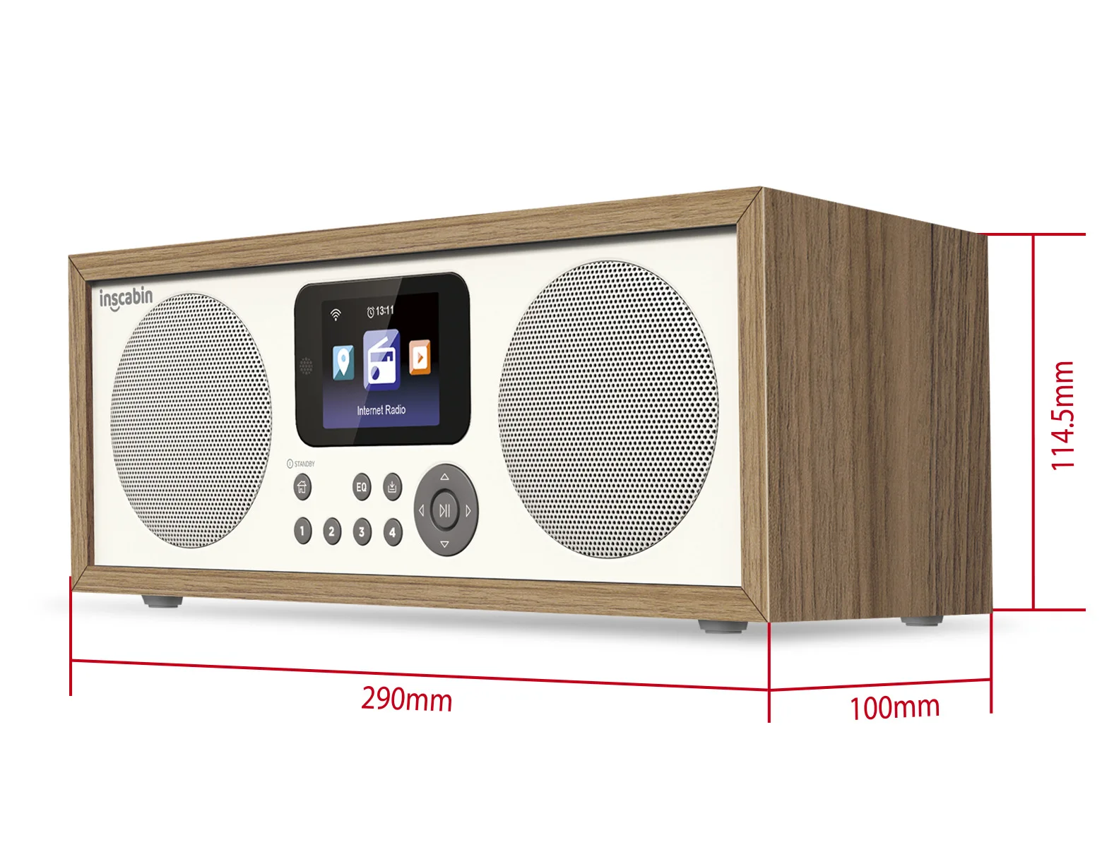 D2/D4 Wifi Internet Digital Radio Built-in Spotify HD Colour Screen Clock Home Multi-purpose Bluetooth Speakers USB Music Player - Image 9