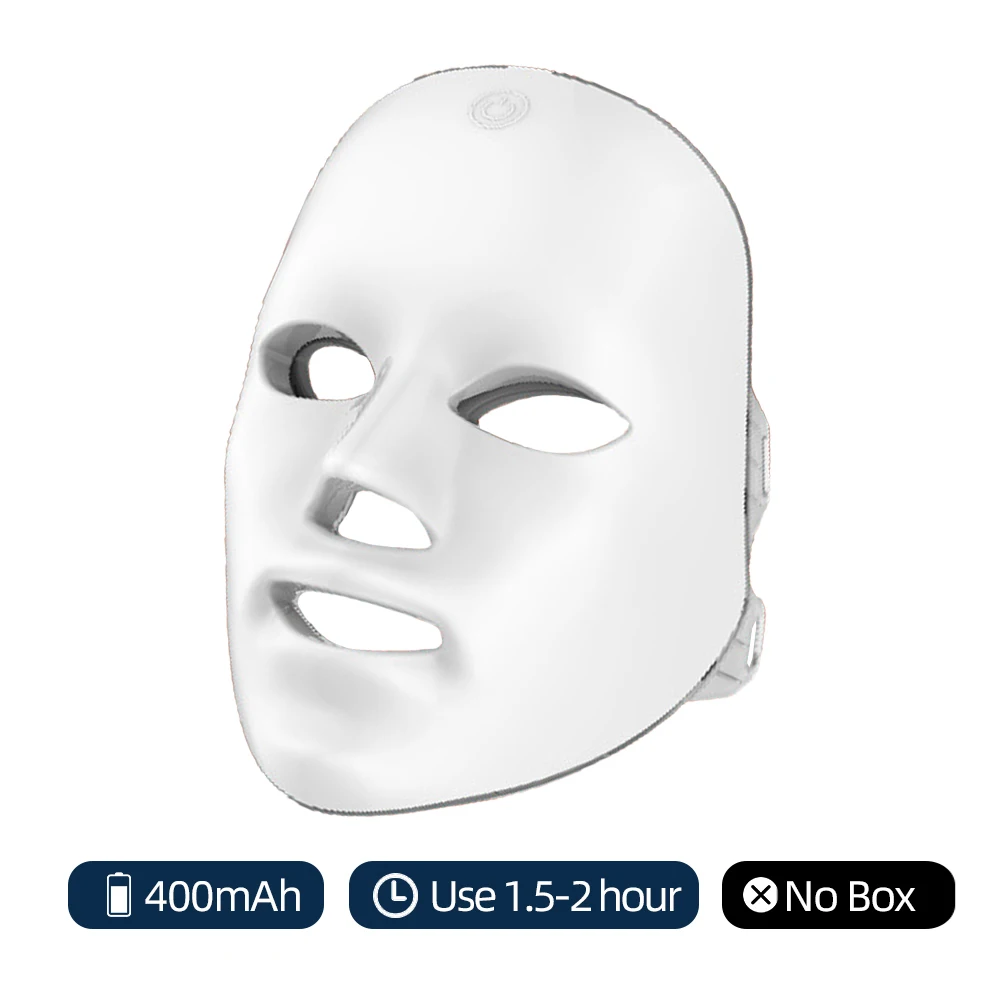 Rechargeable Facial LED Mask 7 Colors LED Photon Beauty Mask Skin Rejuvenation Home Face Lifting Whitening Skin Care Beauty Mask - Image 7
