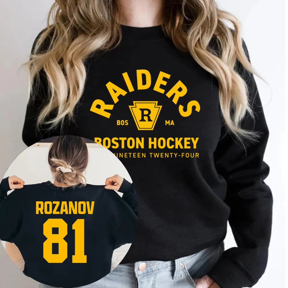 Ilya Rozanov 81-Boston Raiders Sweatshirt Heated Rivalry Inspired Sweater Unisex Crewneck Sweatshirts Hockey Romance Gift Hoodie