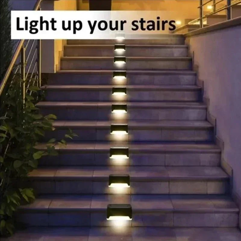 1/4/8/12/pcs Solar LED Lights Outdoor Garden Light Deck Lamp Solar Stairs Light Waterproof Solar Step Lamp Patio Garden Decor - Image 3