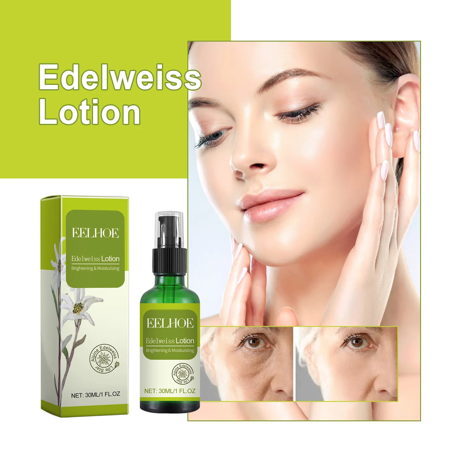 EELHOE Facial Moisturizing lotion brightens face, tightens face, refines skin, repairs skin barrier and replenishes water lotion - Image 2