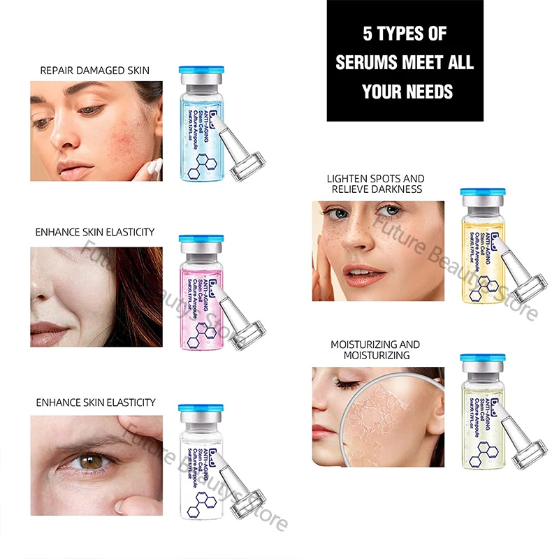 5ml Hyaluronic Acid Face Serum Vitamin C Moisturiz Hydration Skin Rejuvenation Pore Shrinkage SPA Beauty Skin Care - Image 5
