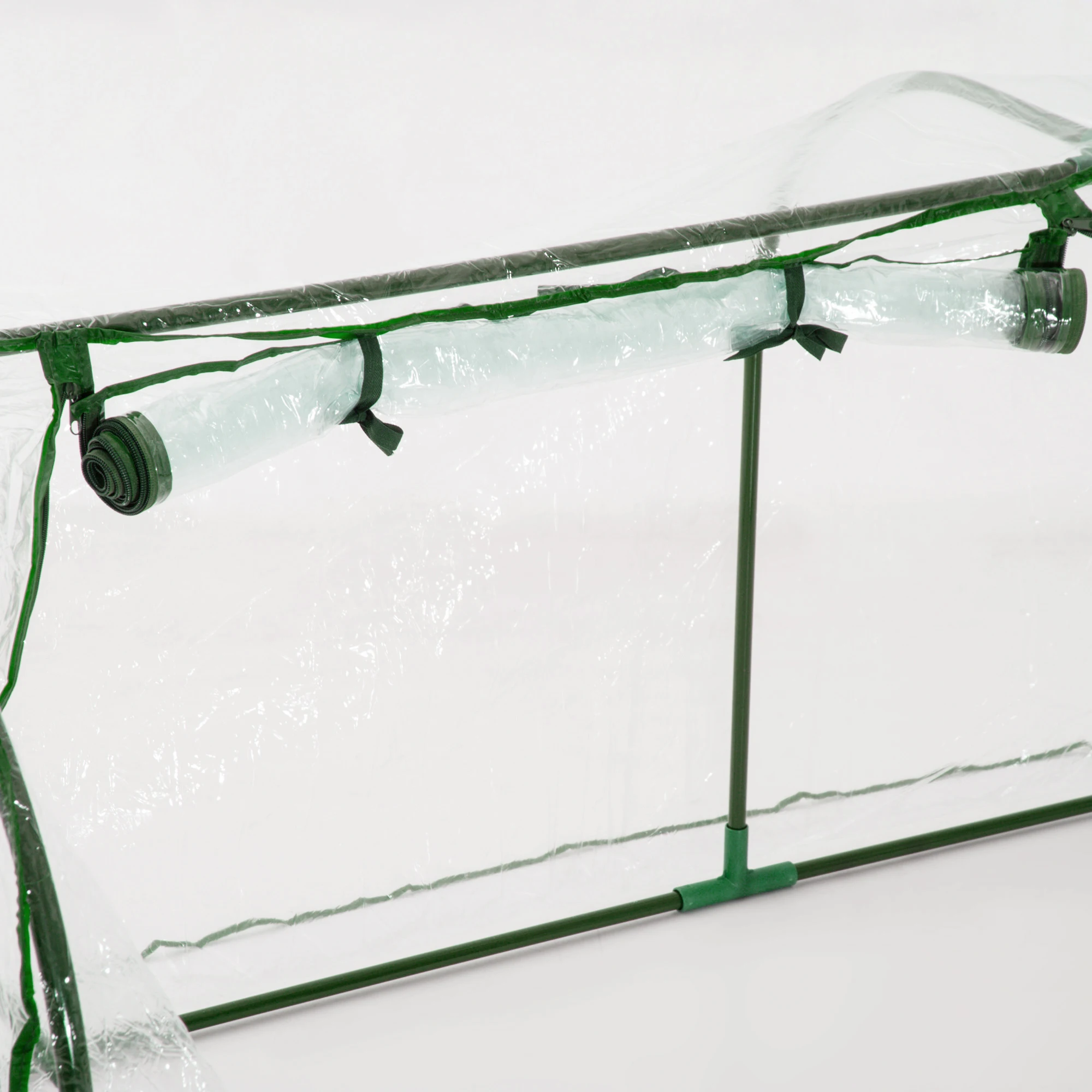 Outsunny 7' X 3' X 2.5' Mini Greenhouse, Portable Tunnel Green House with Roll-Up Zippered Door, Uv Waterproof Cover - Image 6