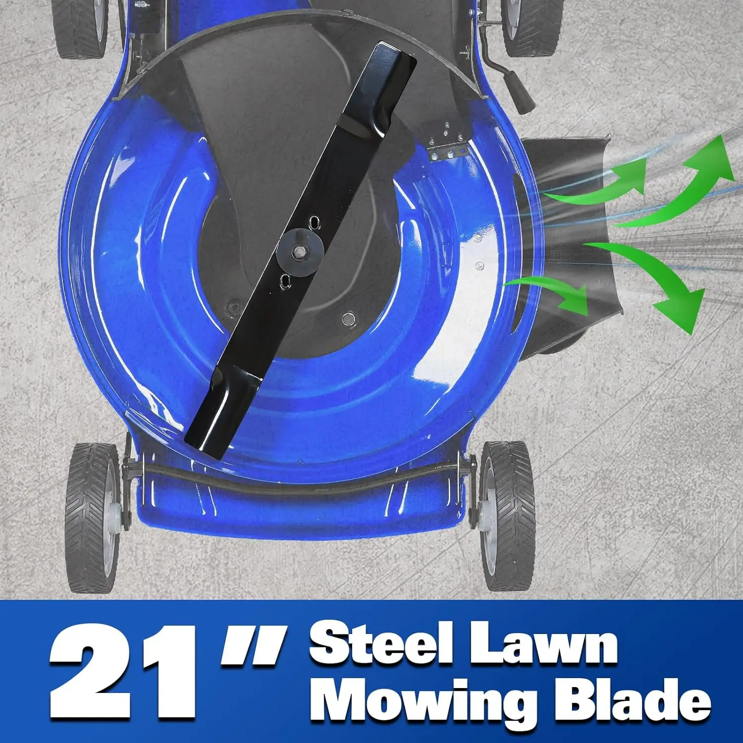 21 Inch 201cc 4-Cycle Engine Push Lawn Mower, 3-in-1 Gas Lawn Mower with Bagging, Mulching and Side Discharge, Easy, Customized - Image 2