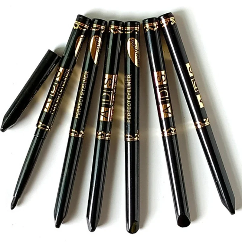 1/2/5/12pcs Waterproof & Sweat-Proof Black Eyeliner Pencil Eye Liner Gel Pen Long-Lasting Anti-smudging for Bold Eye Makeup - Image 5