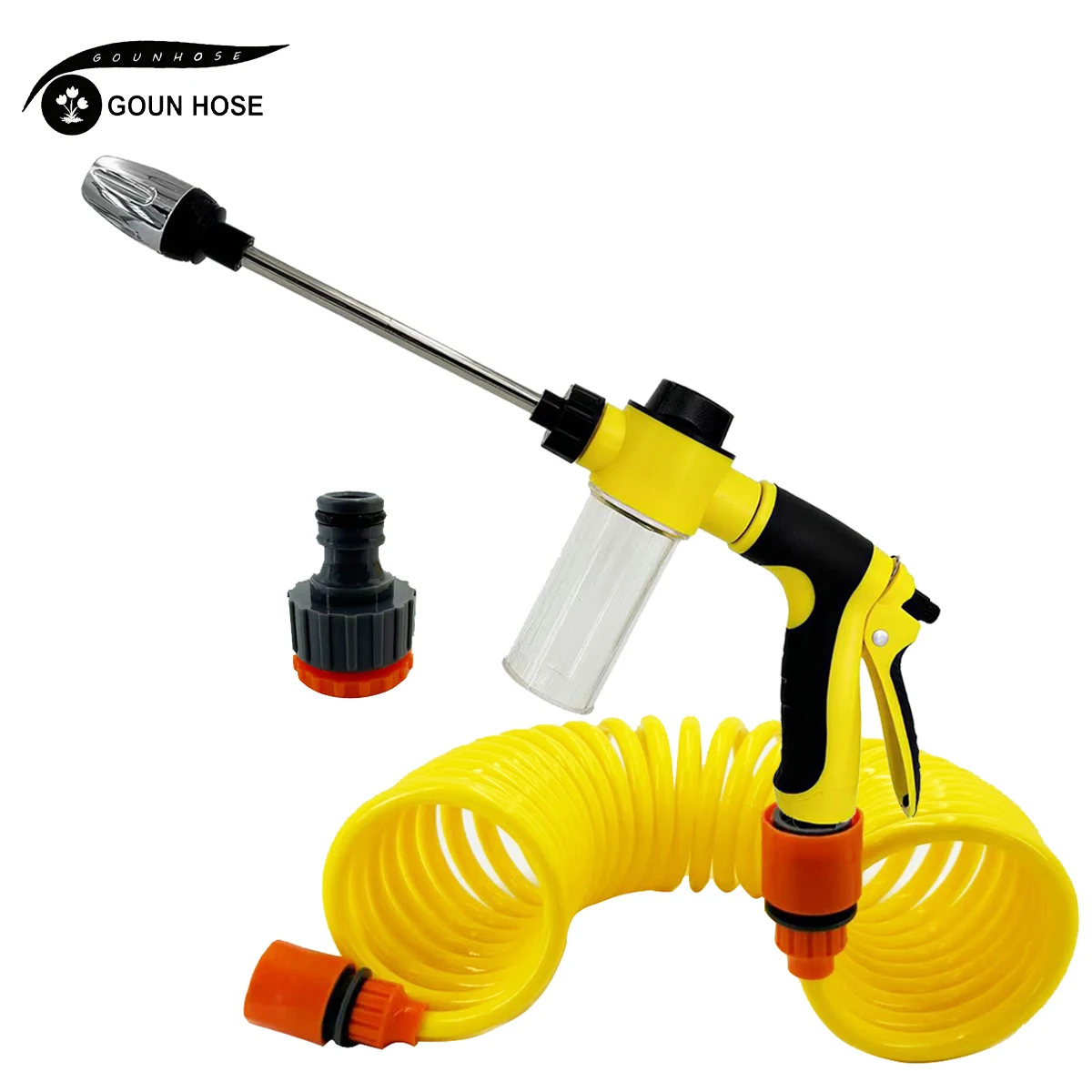 Car Washing Magic Garden EVA Spring Fube, High-Pressure Car Washing Foam Water Gun, Lawn Irrigation And Watering Tools GOUN HOSE - Image 6