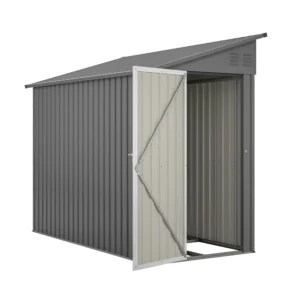 4x8ft Metal Lean-to Storage Shed Outdoor Garden Patio Cabinet, Customized