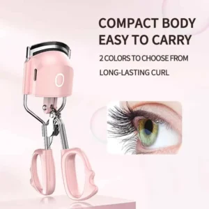 Heated Eyelash Curler 2-in-1, Dual Temp & Memory Function, 10s Heat-up & 5s Curl, Type-C Fast Charge, for Long-lasting Curves