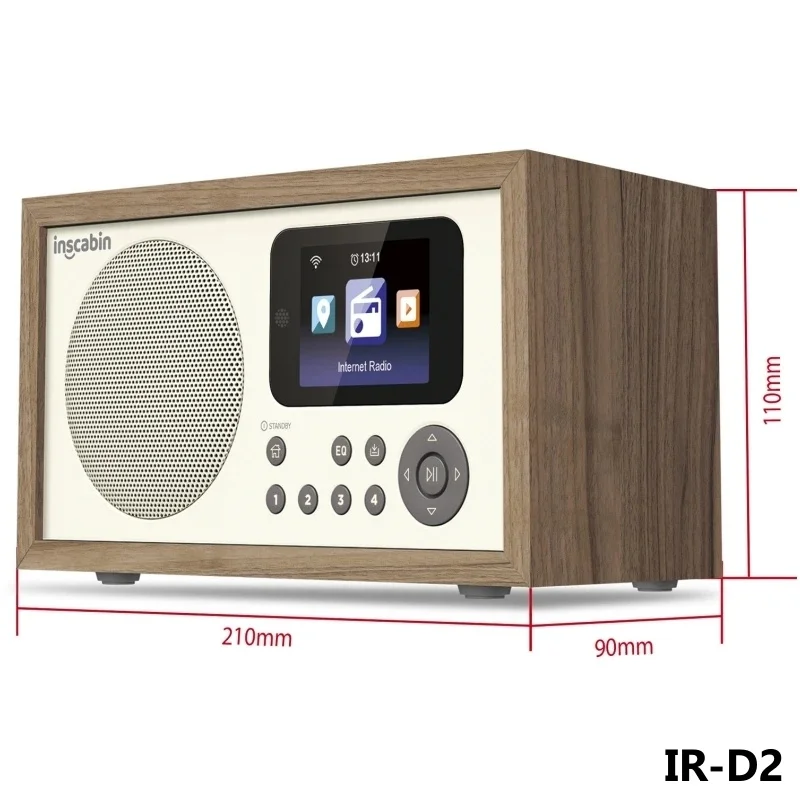 D2/D4 Wifi Internet Digital Radio Built-in Spotify HD Colour Screen Clock Home Multi-purpose Bluetooth Speakers USB Music Player - Image 6