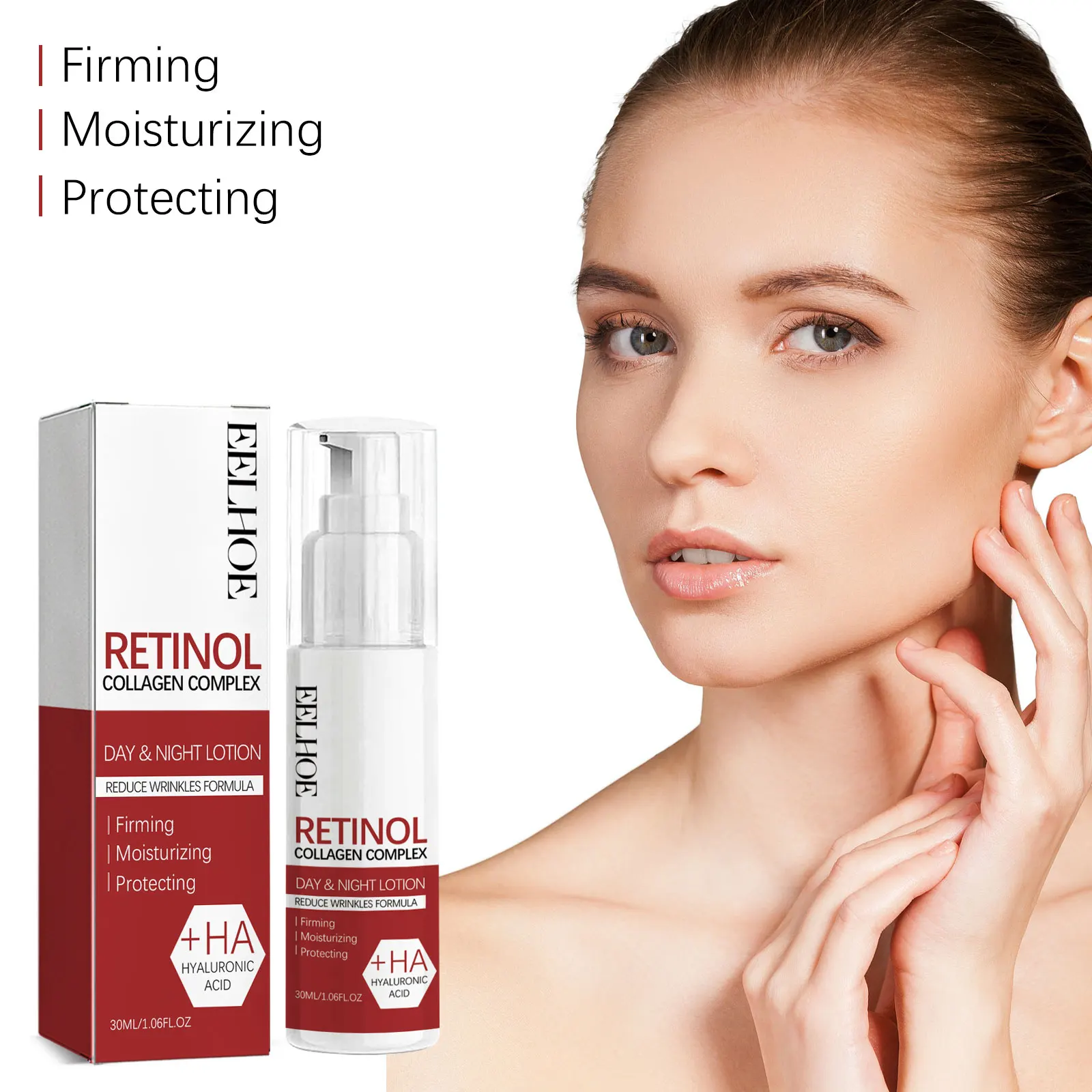 Eelhoe Retinol Lotion Weakens Wrinkles Hydrates Moisturize Brightens Skin Tightens Skin Anti Aging Deep Hydration Firming Lotion - Image 5