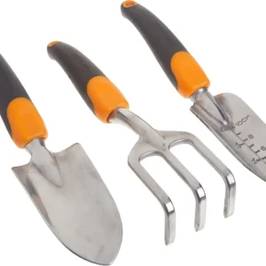 Precision Garden Tool Set, 3 Tools with Measurement Markings, Ergonomic Design, for Seed Planting, Transplanting, Cultivating