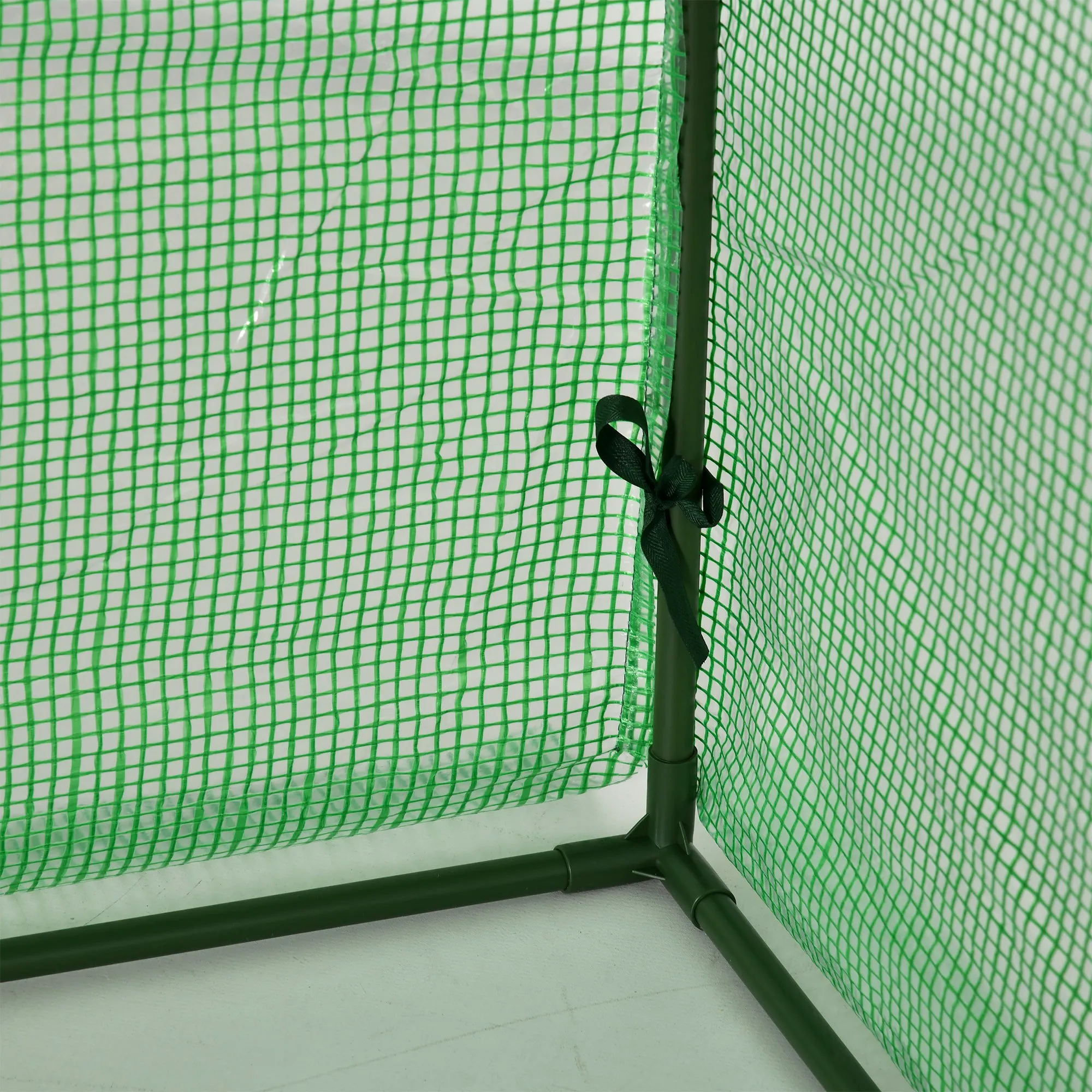 10' X 3' X 2.5' Tunnel Greenhouse Green Grow House W/ Roll up Doors, Green - Image 5