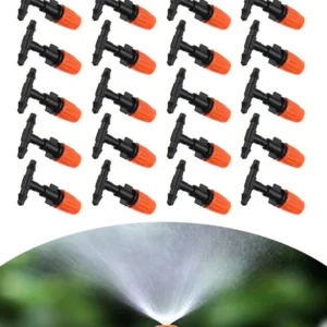 20/50pcs Micro Drip Adjustable Switchable Irrigation System Watering Sprinklers Emitter Drippers Single Head Atomization Nozzle