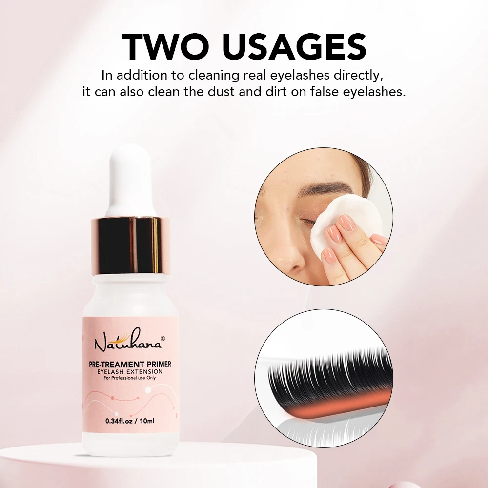 Pre-Treament Primer Clean Lashes Super Bonder For Eyelash Extension Quick Drying Long Last Grafting Eyelash Glue NATUHANA - Image 2