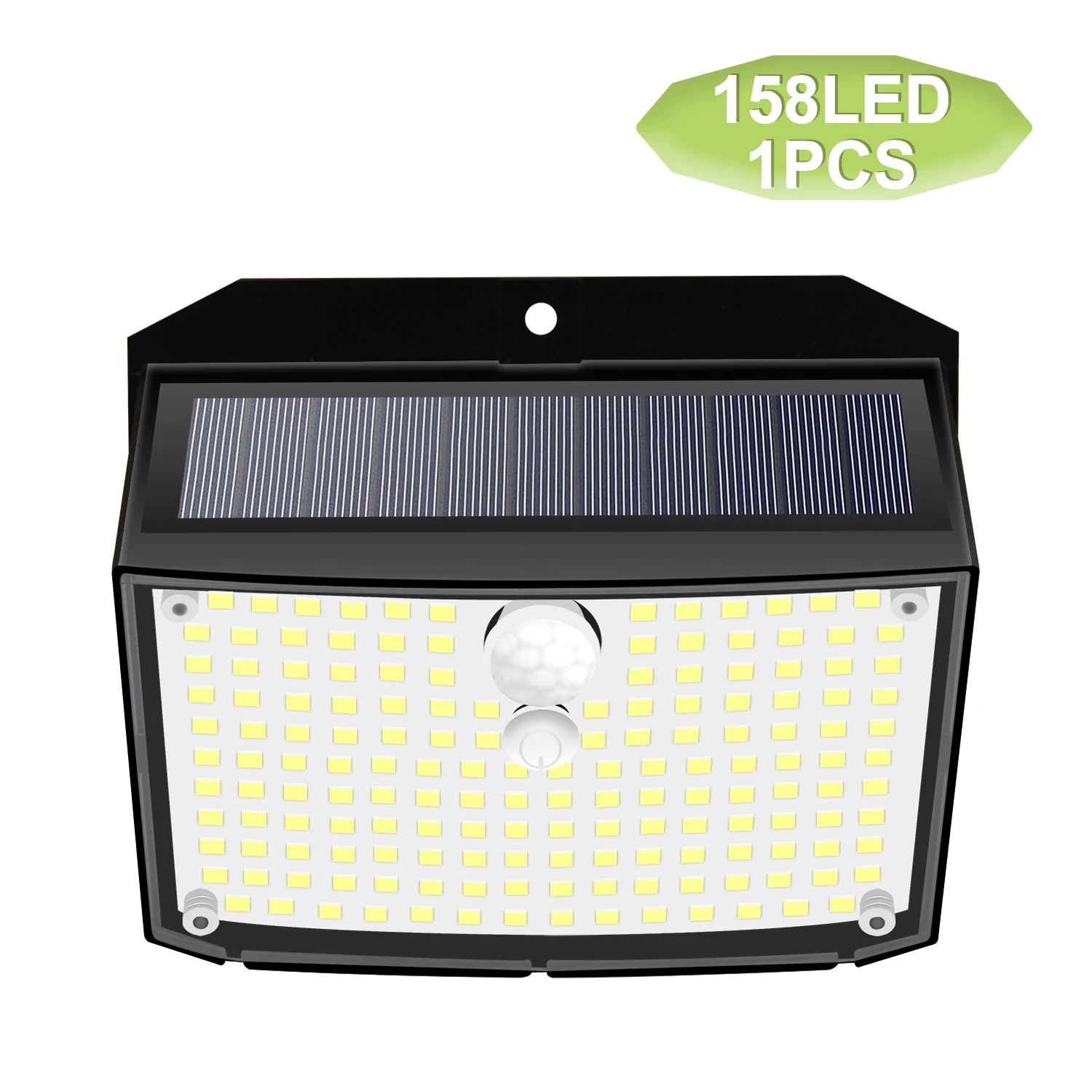 Solar Lights Outdoor 158 LED Solar Wall Lamp Waterproof Wireless Motion Sensor Security 3 Modes Garden Fence Yard Deck Garage - Image 8