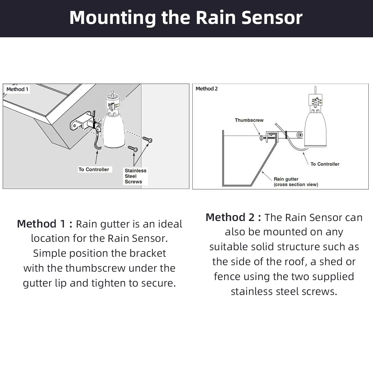 Mini Rain Sensor Automatically Interrupt Watering System for Garden Water Timer Home Irrigation - Image 3