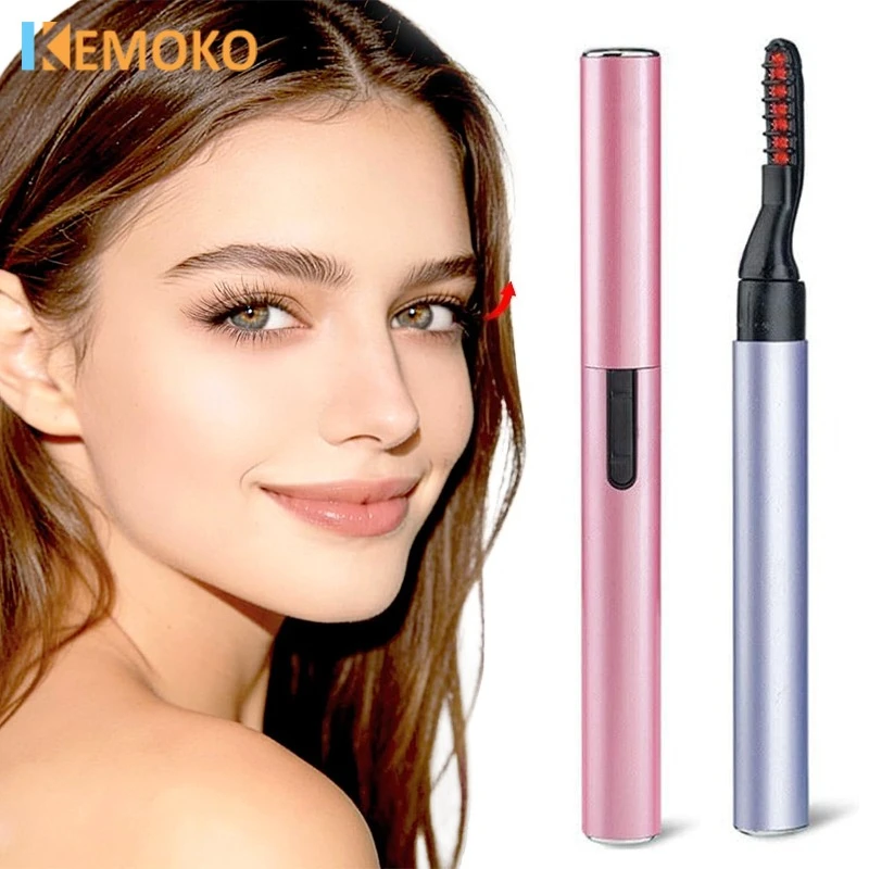 Electric Eyelash Curler Heated Eyelash Curling Device Fast Heat up Natural Eyelash Curler Long Lasting Makeup Care Rechargeable