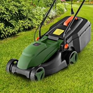Electric Lawn Mower 13 Corded Lawnmower with 10 Amp Copper Motor 6.6-Gallon Grass Collection Box 3-Position Heights Push Lawn M